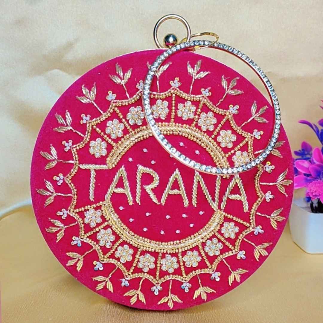 Customised Name Clutch – Bridal Clutch