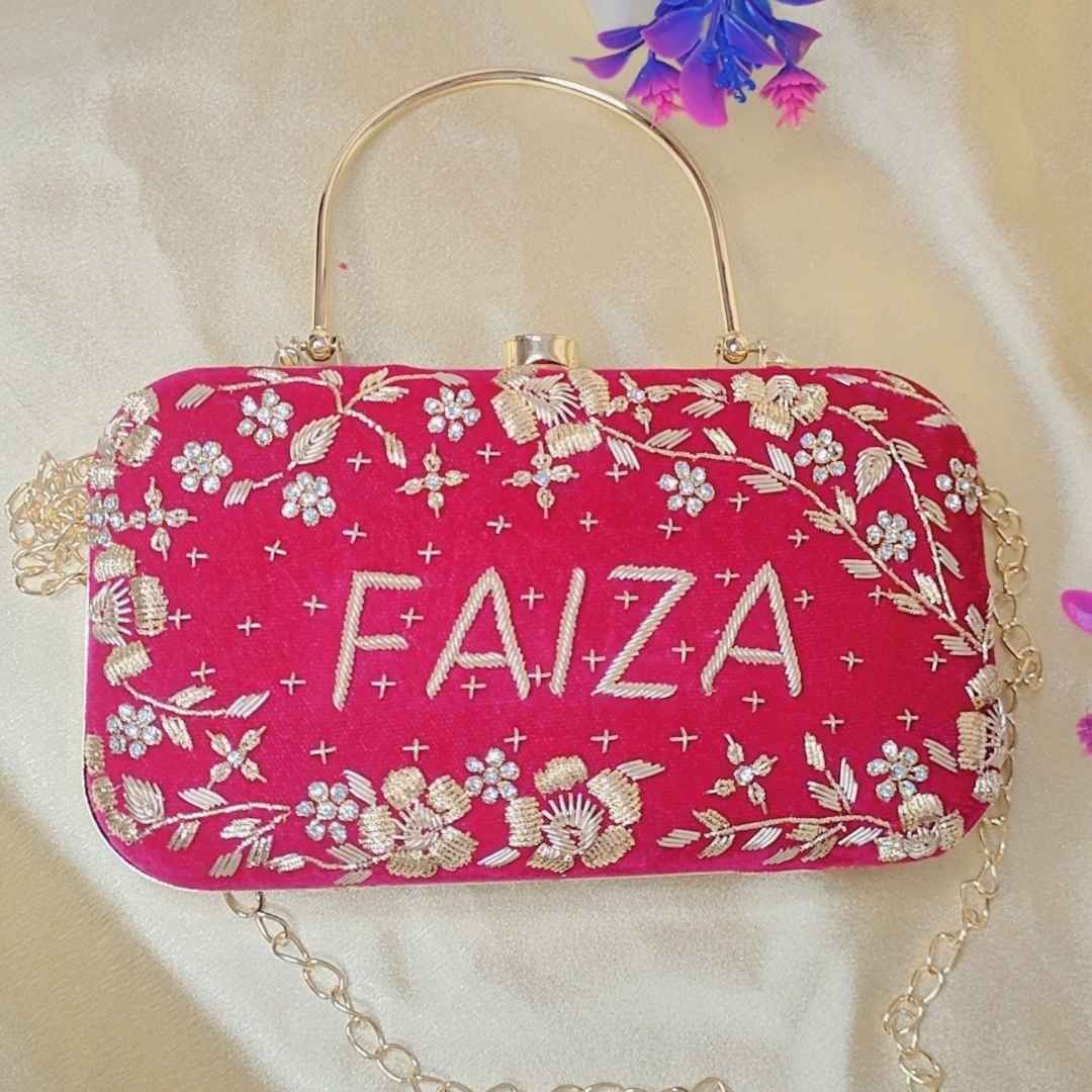 Bridal Customised Name Clutch