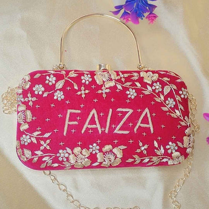 Bridal Customised Name Clutch